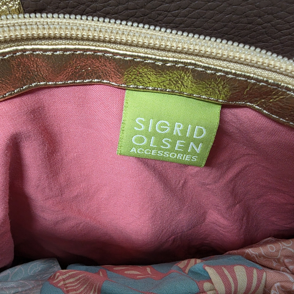 Sigrid Olsen Textured Brown Crossbody Bag - Picture 2 of 8